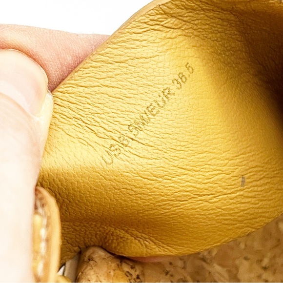 Vince Shelby Cork Wedge Heel Strap Sandals Tan 8.5 - Picture 4 of 10